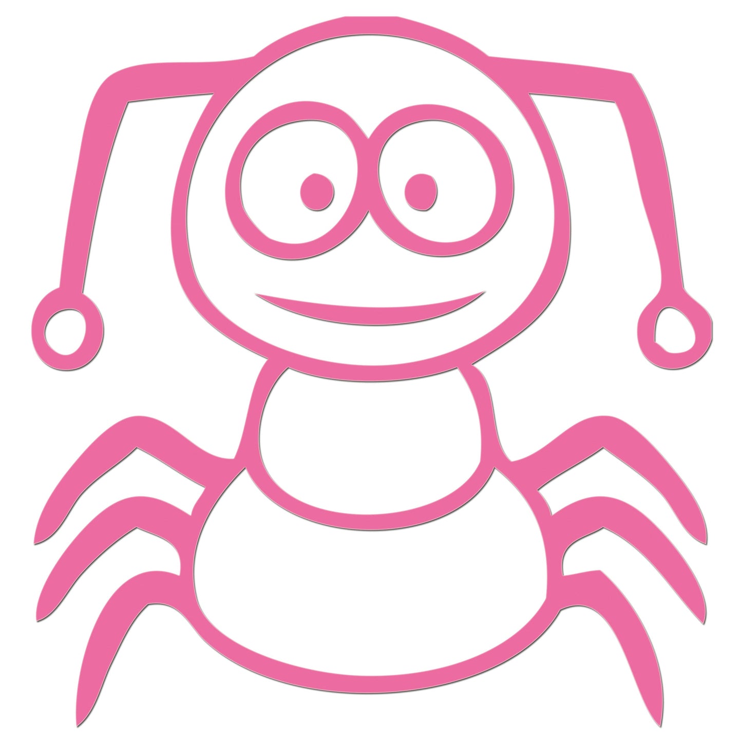 Funny Cartoon Insect Sticker