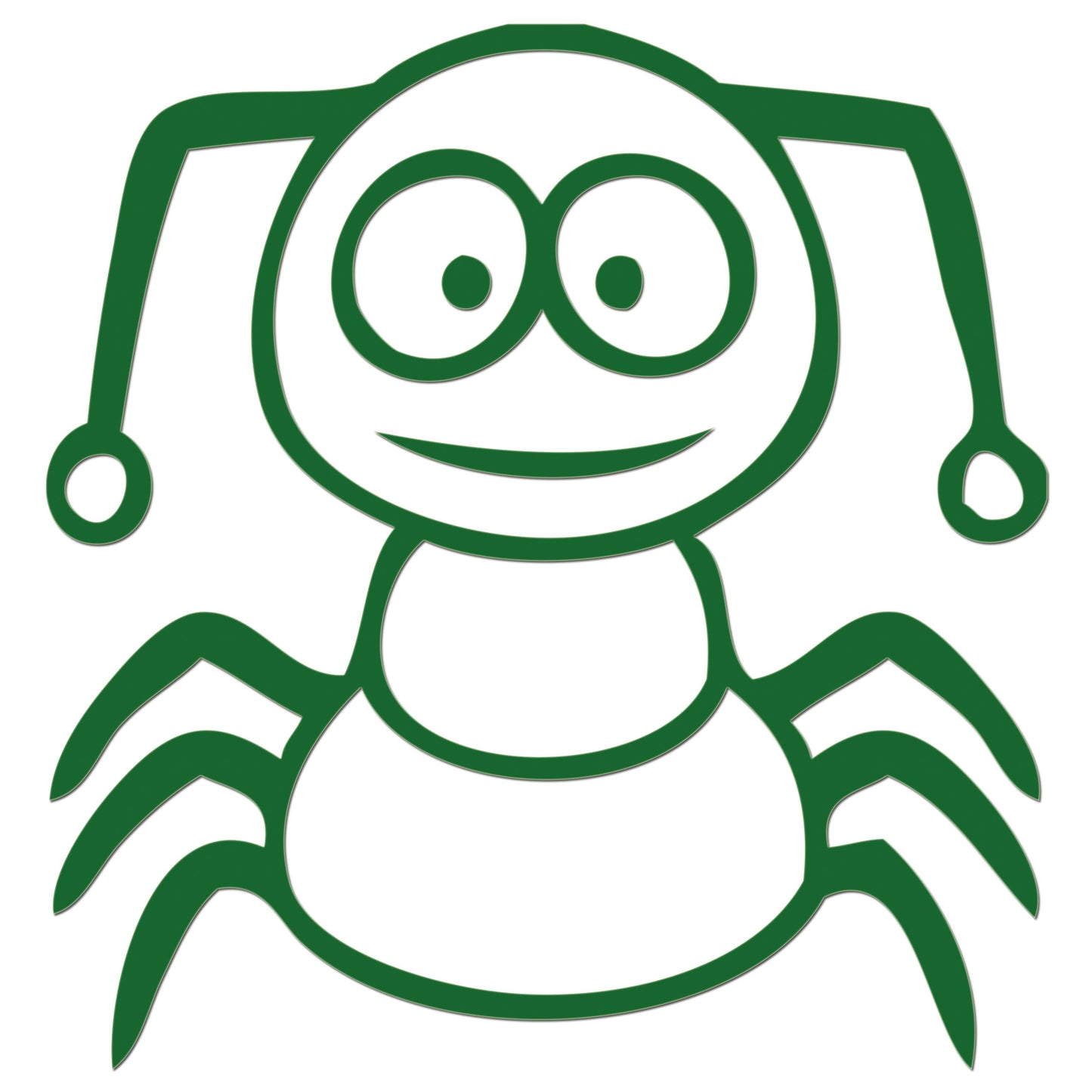 Funny Cartoon Insect Sticker
