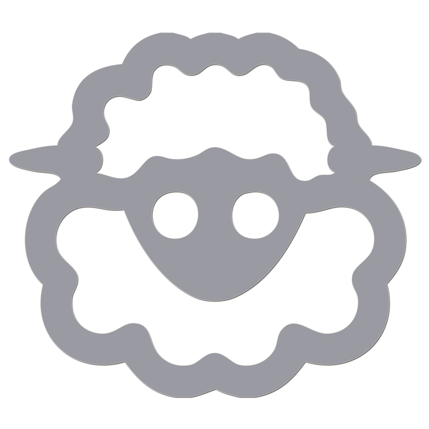 Funny Cartoon Sheep Sticker