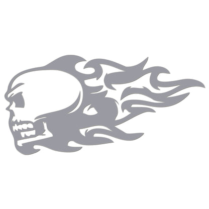Flaming Skull Sticker