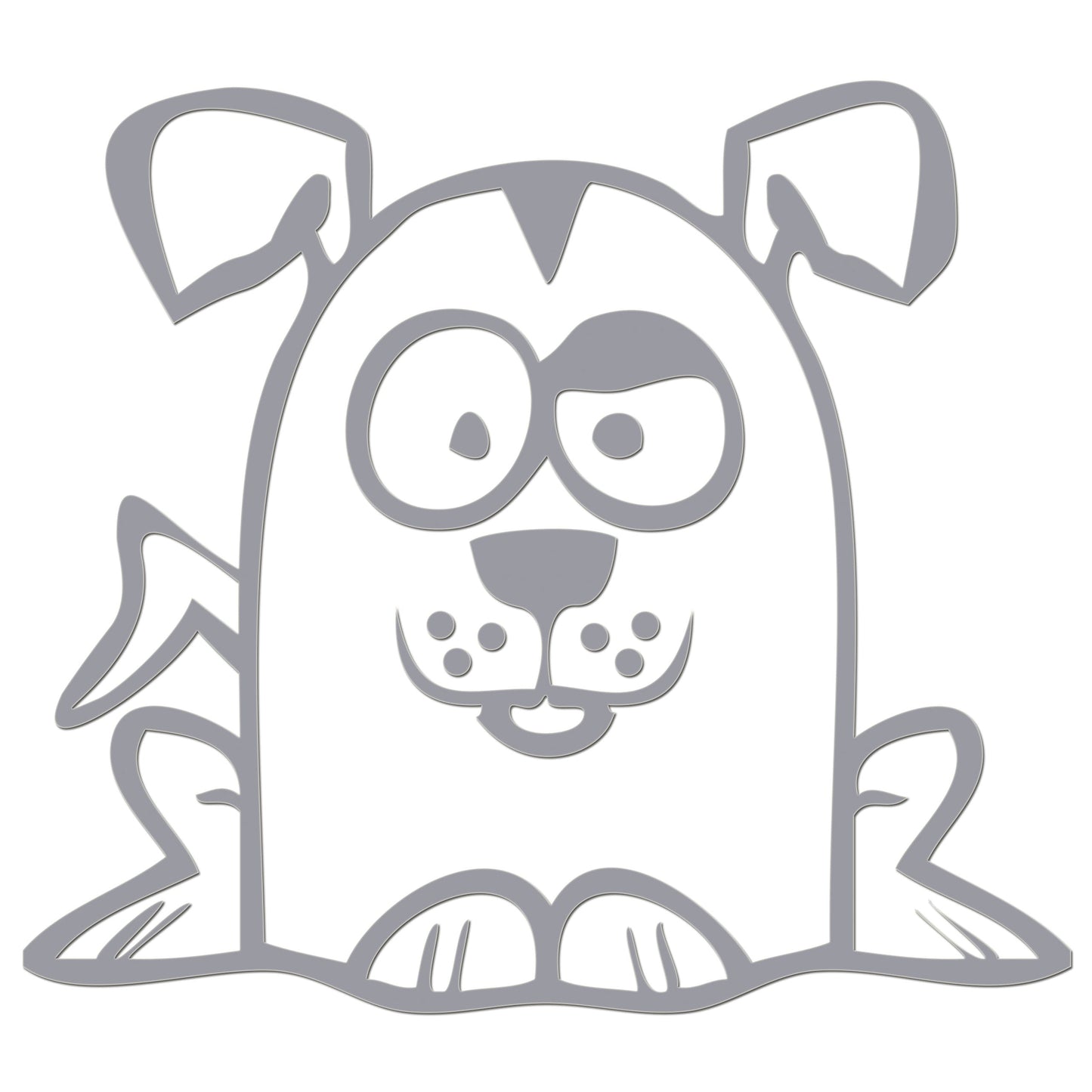 Funny Cartoon Dog Sticker