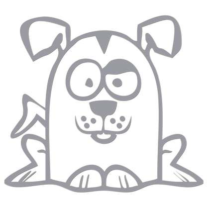 Funny Cartoon Dog Sticker