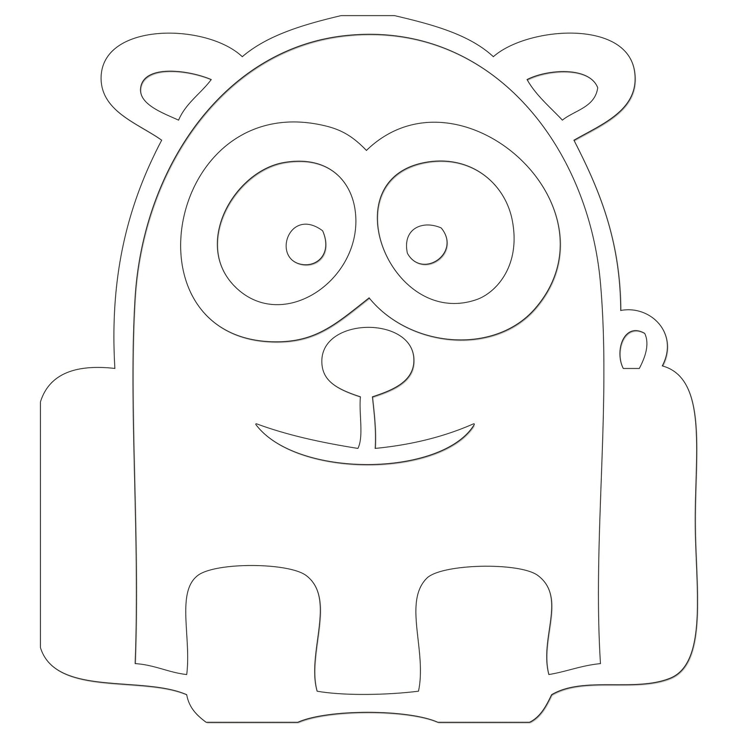 Funny Cartoon Panda Iron On HTV Transfer