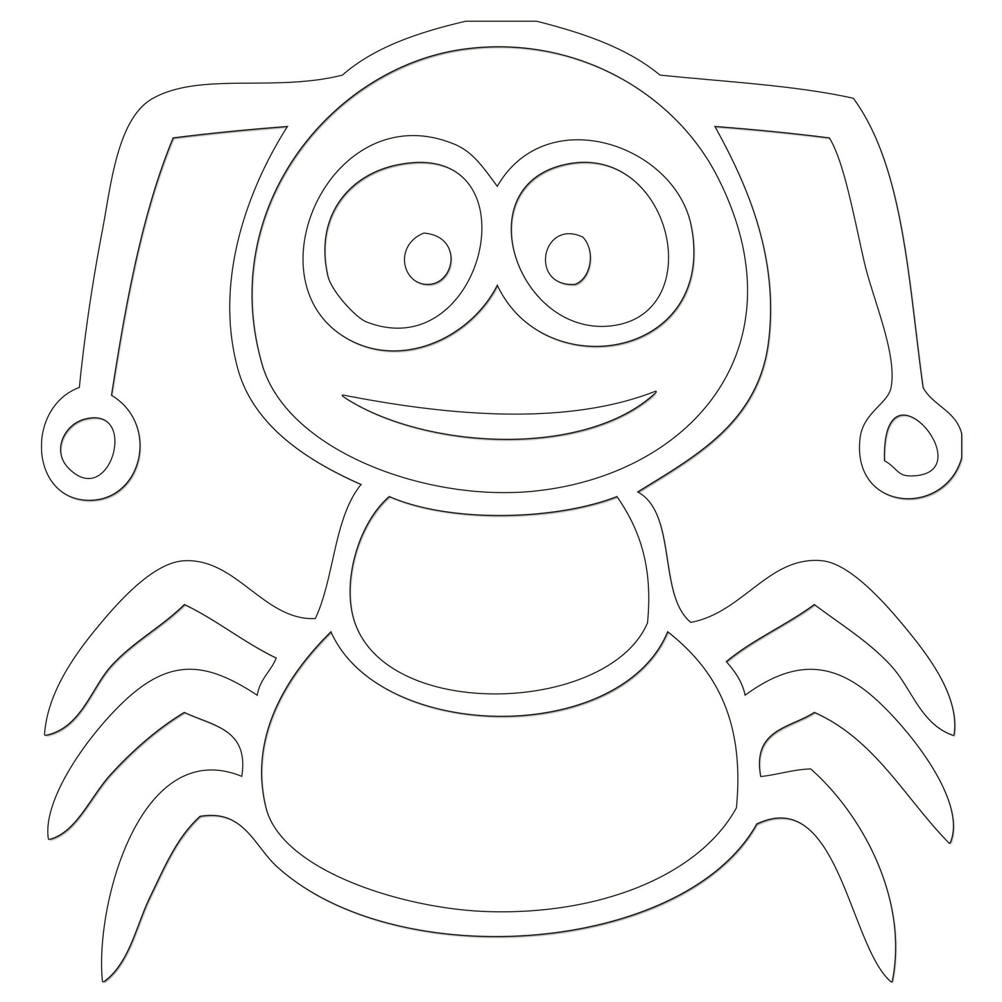 Funny Cartoon Insect Sticker