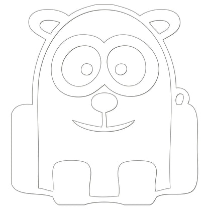 Funny Cartoon Panda Sticker