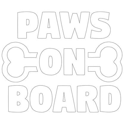 Paws On Board Sticker