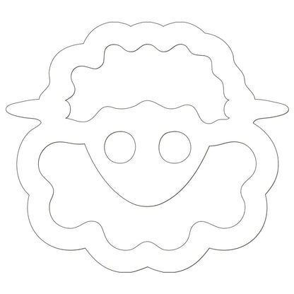 Funny Cartoon Sheep Sticker