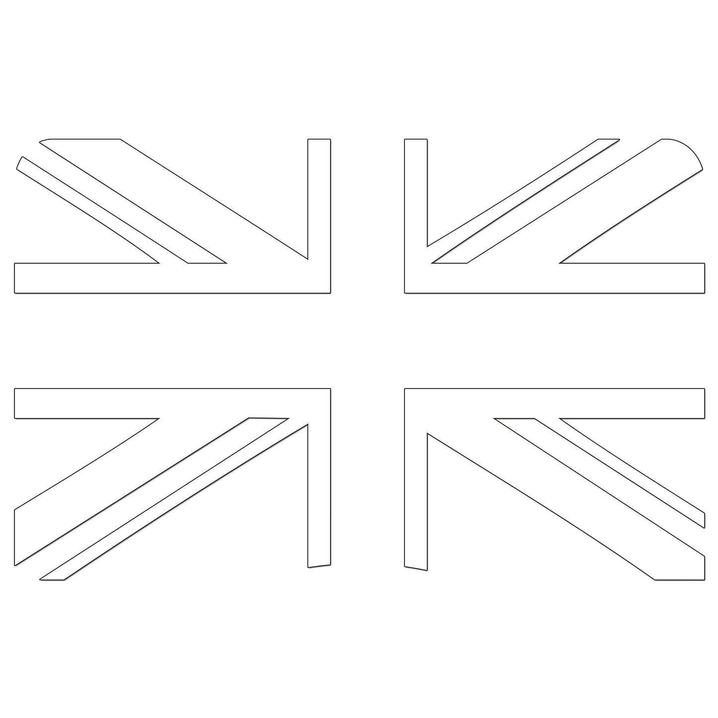Union Jack Iron On HTV Transfer