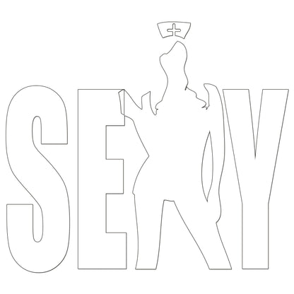 Sexy Nurse Sticker