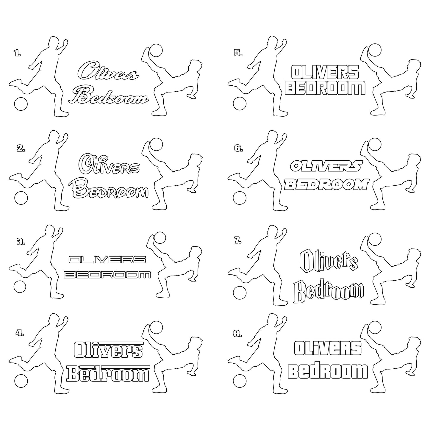 Boys Bedroom Door Sticker