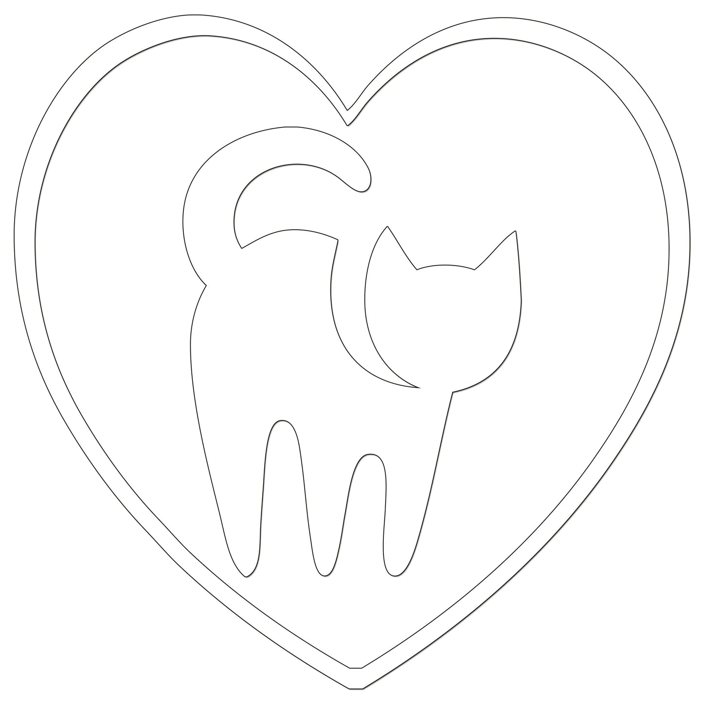 I Love My Cat Iron On HTV Transfer