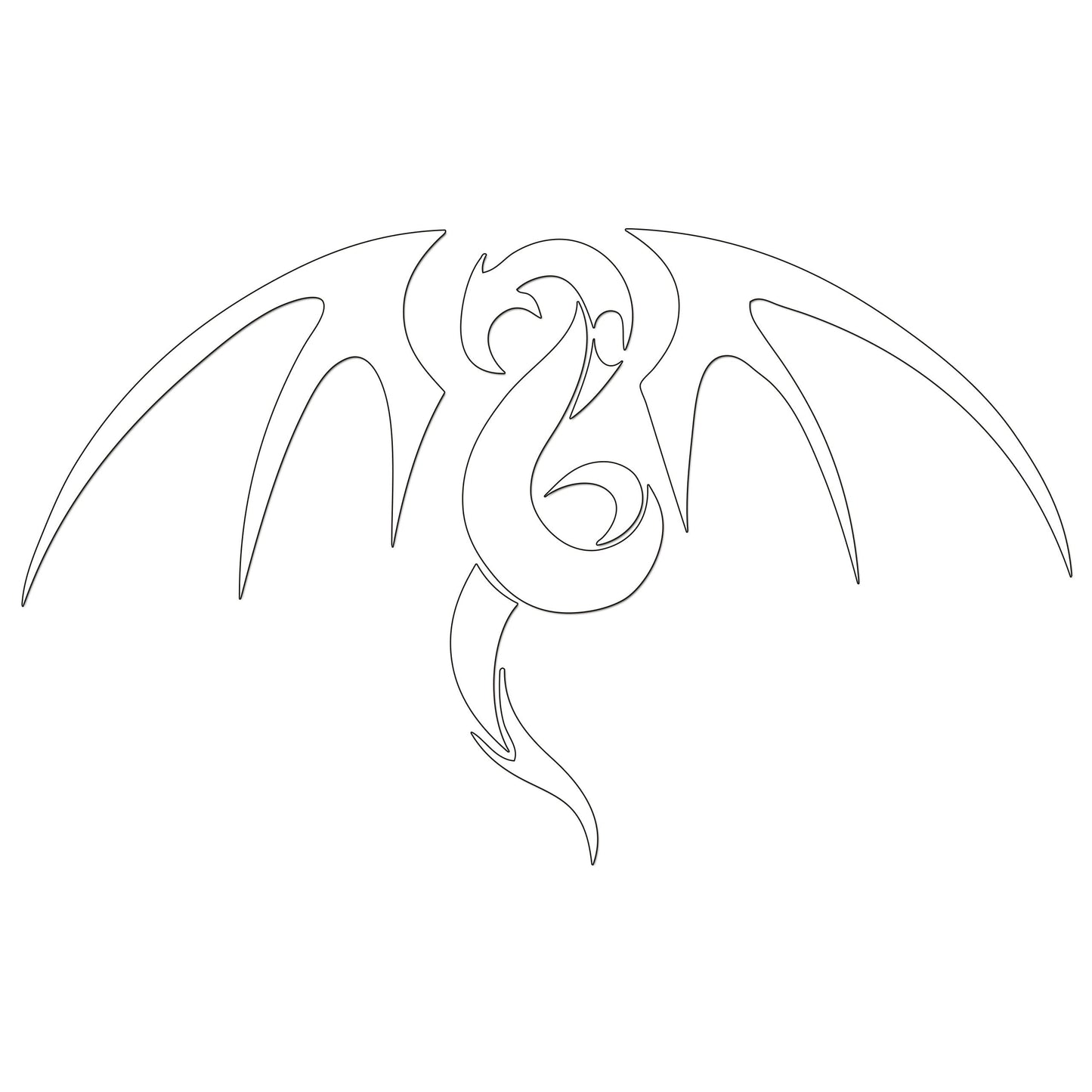 Tribal Dragon Sticker