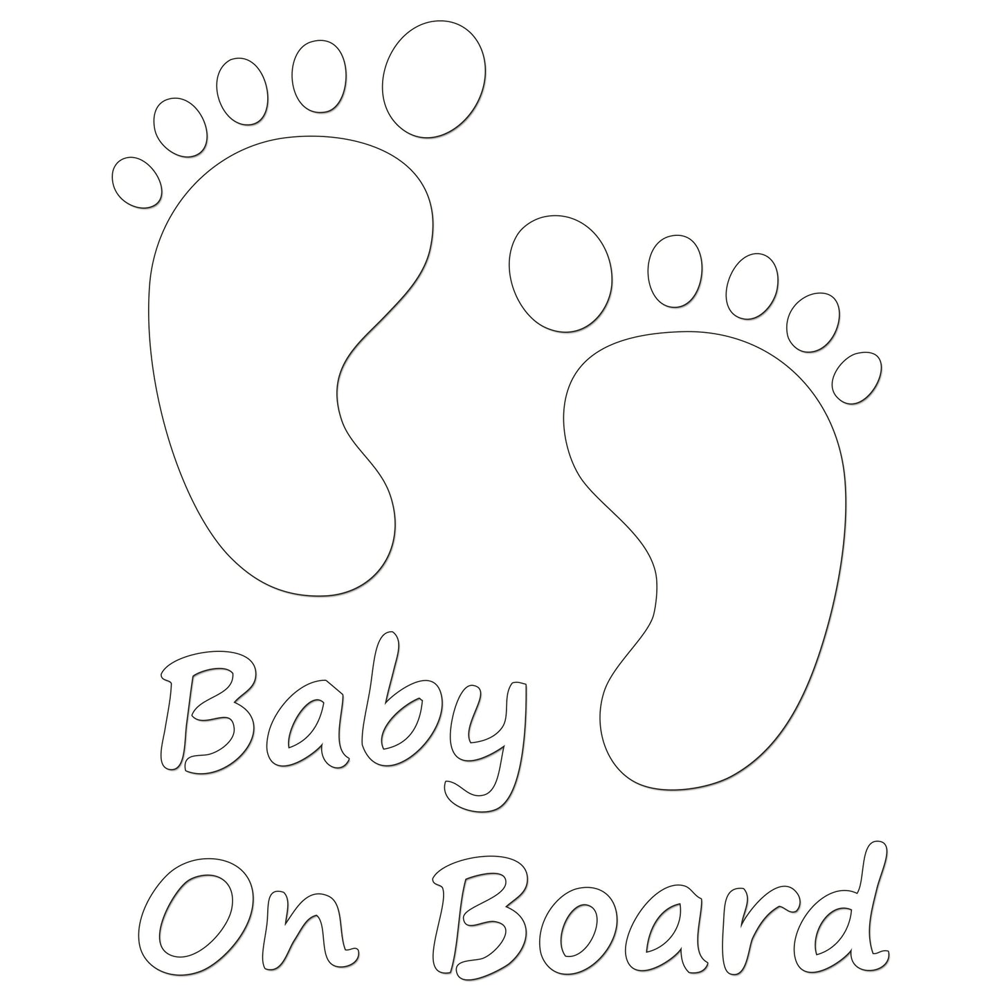 Baby On Board Iron On HTV Transfer