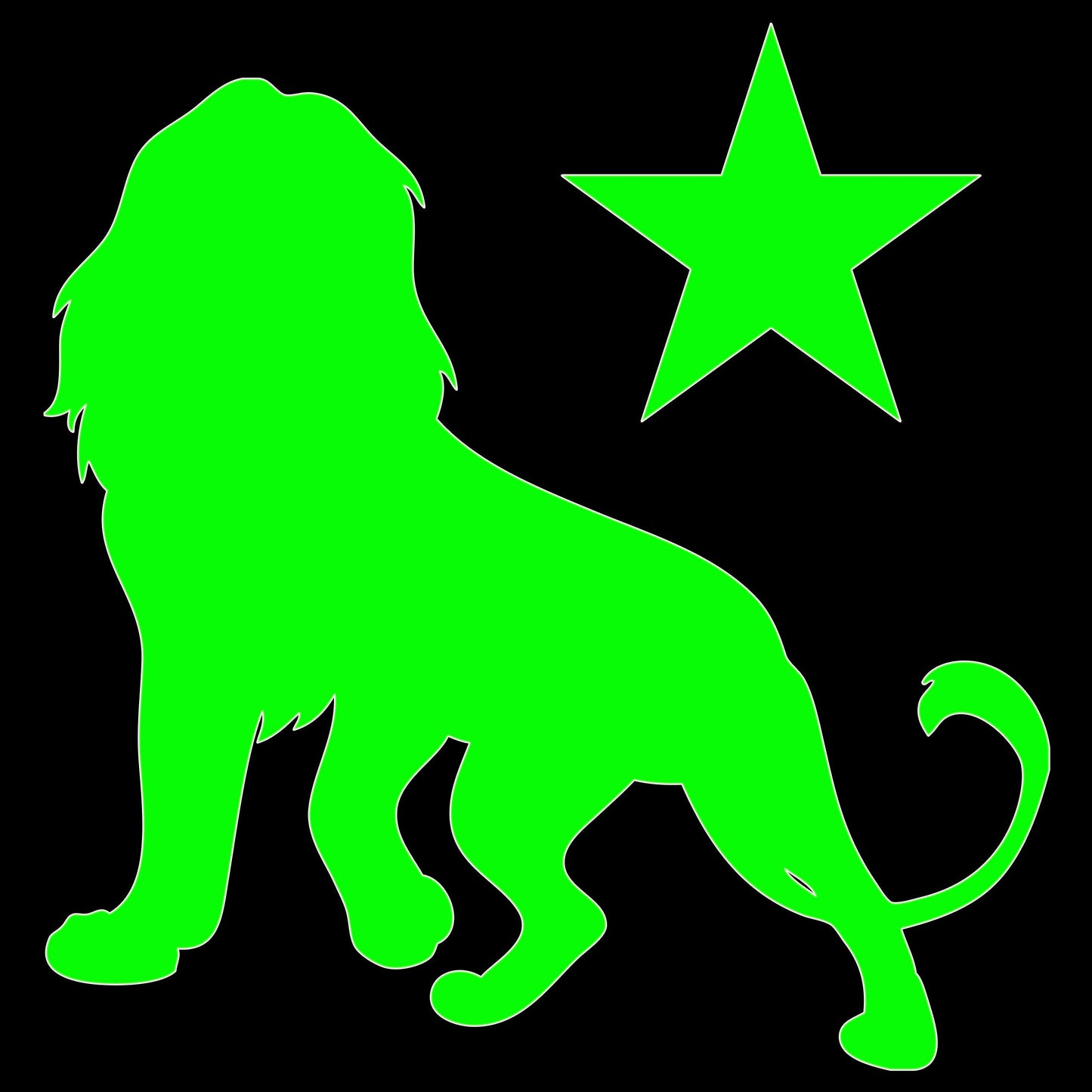 Star Lion Sticker
