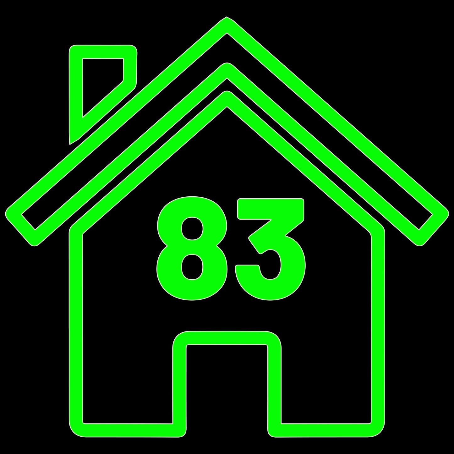 Wheelie Bin House Sticker