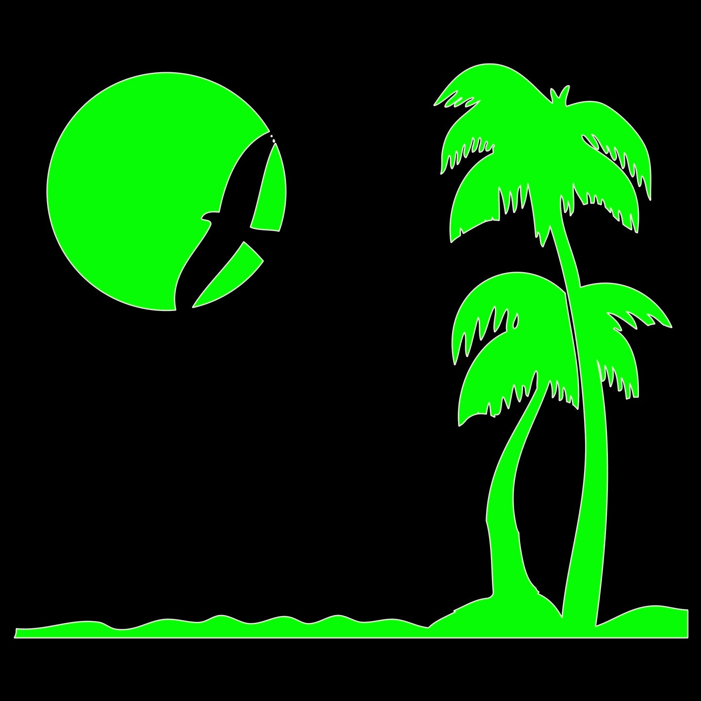 Paradise Beach Sticker