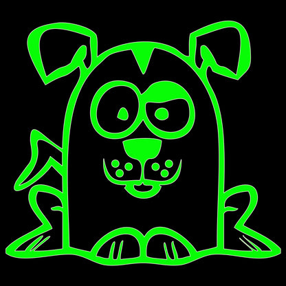 Funny Cartoon Dog Sticker