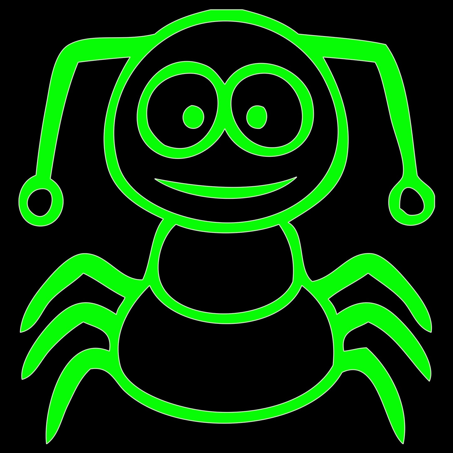 Funny Cartoon Insect Sticker