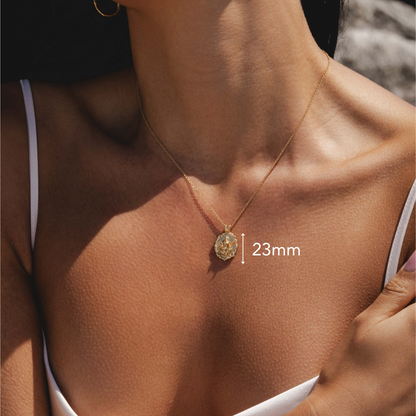 Goddess Saraswati Necklace (Gold)