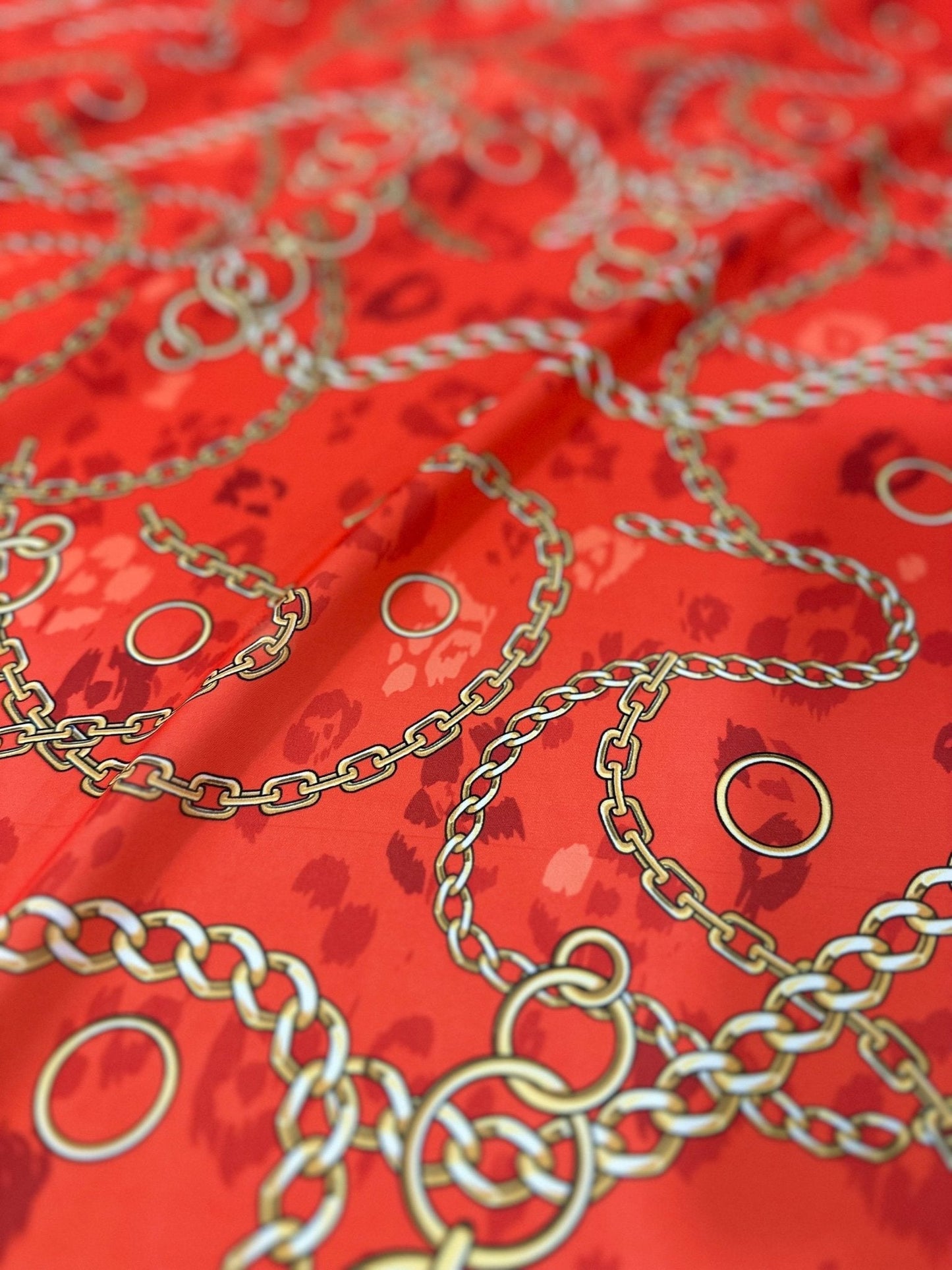 Gold Chain Fabric