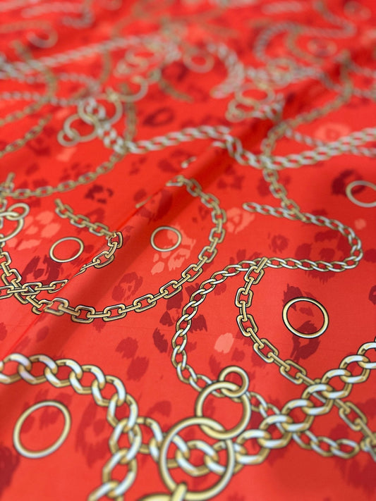 Gold Chain Fabric