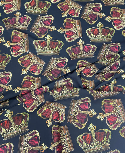 Golden Crown Fabric – Fabric by Metre, Multiple Options for Sewing & Dressmaking