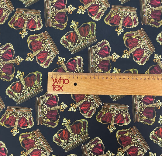 Golden Crown Fabric – Fabric by Metre, Multiple Options for Sewing & Dressmaking