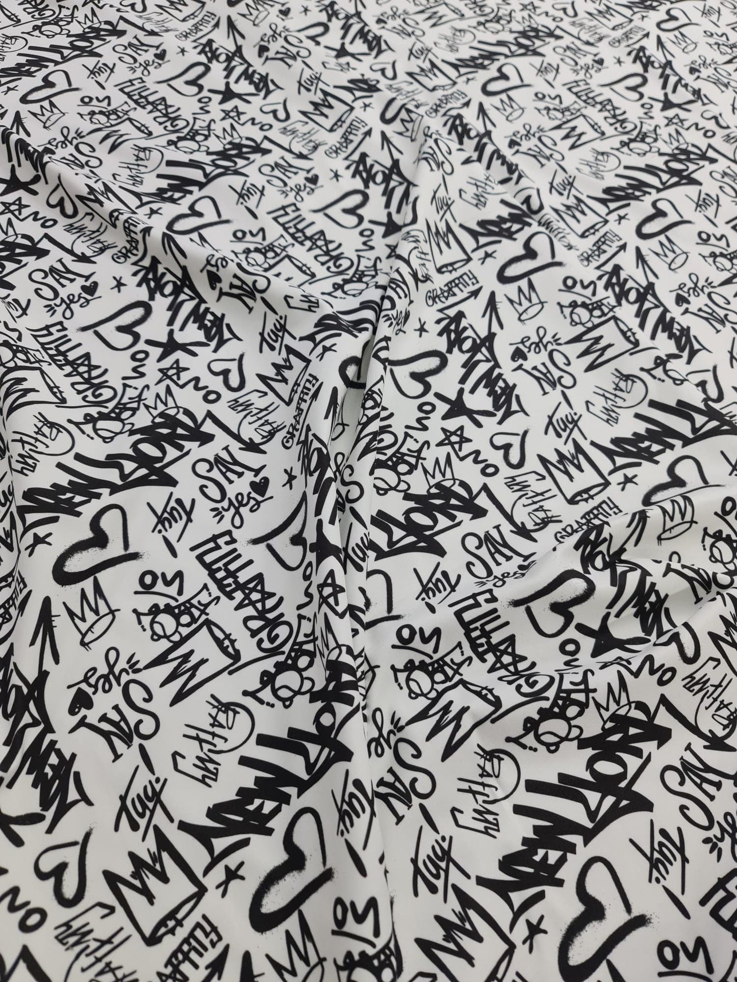 Graffiti Pattern Activewear Fabric
