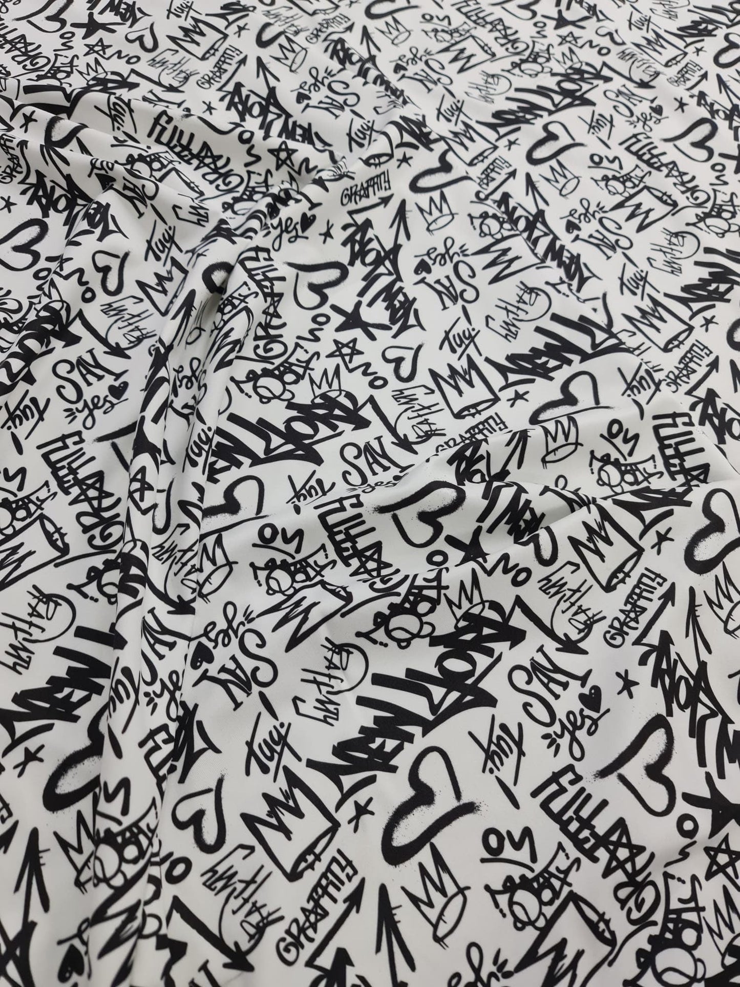 Graffiti Pattern Activewear Fabric