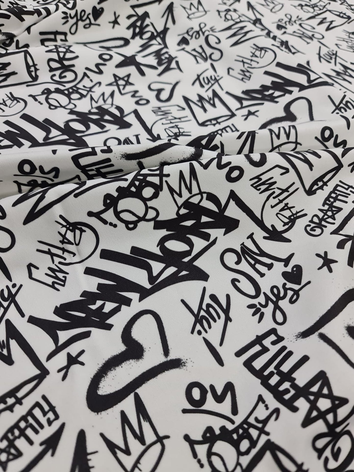 Graffiti Pattern Activewear Fabric