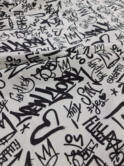 Graffiti Pattern Activewear Fabric