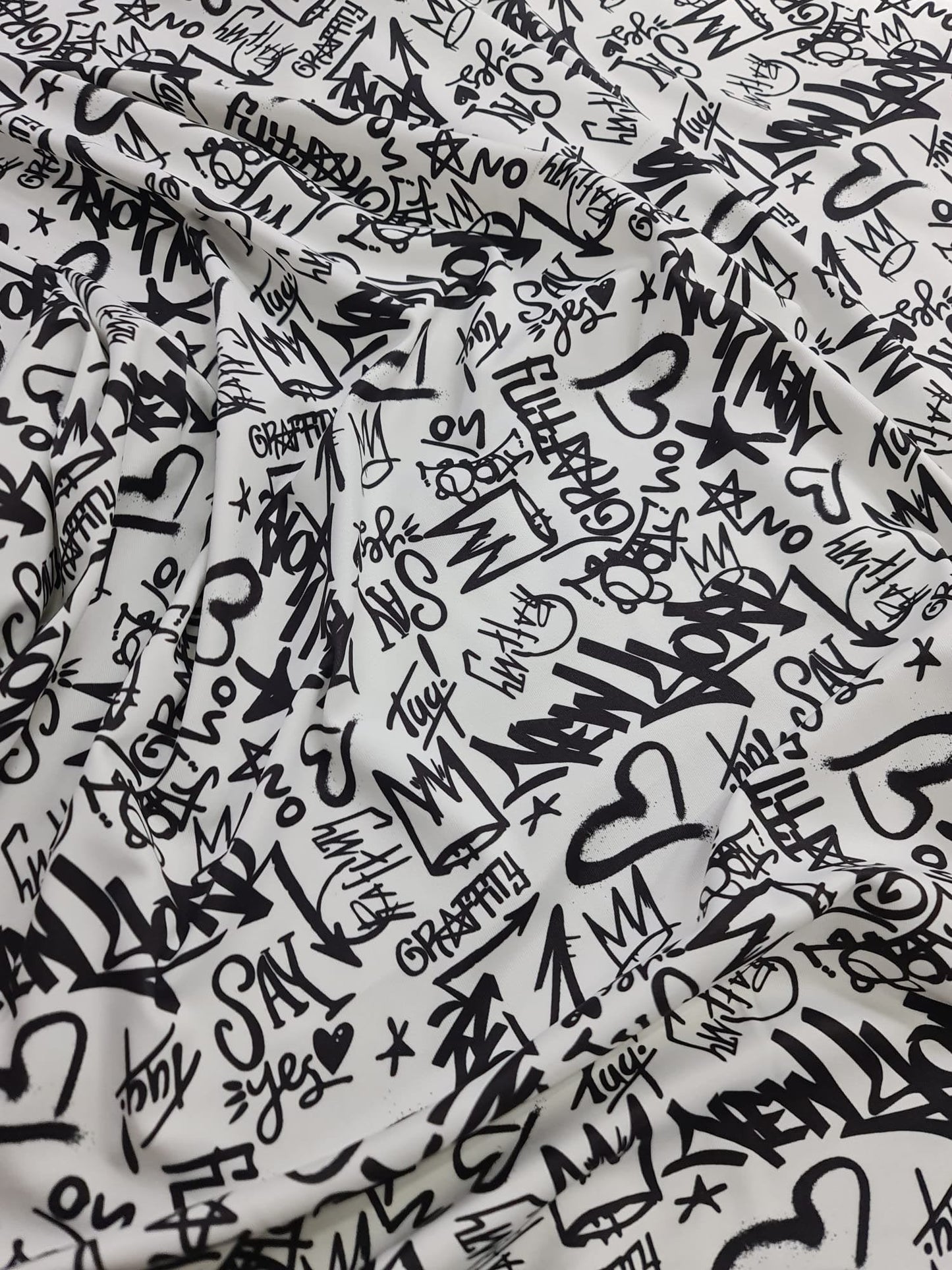 Graffiti Pattern Activewear Fabric