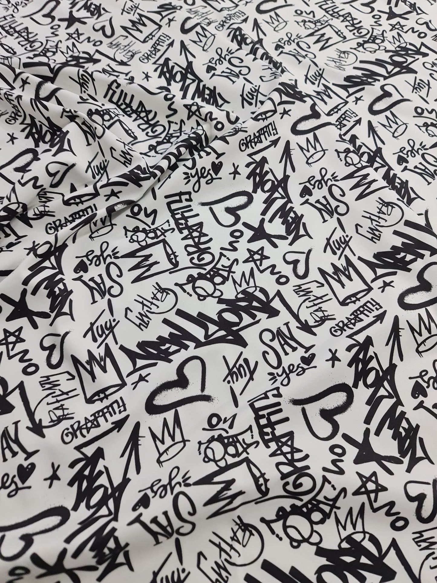 Graffiti Pattern Activewear Fabric