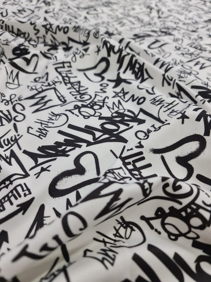 Graffiti Pattern Activewear Fabric