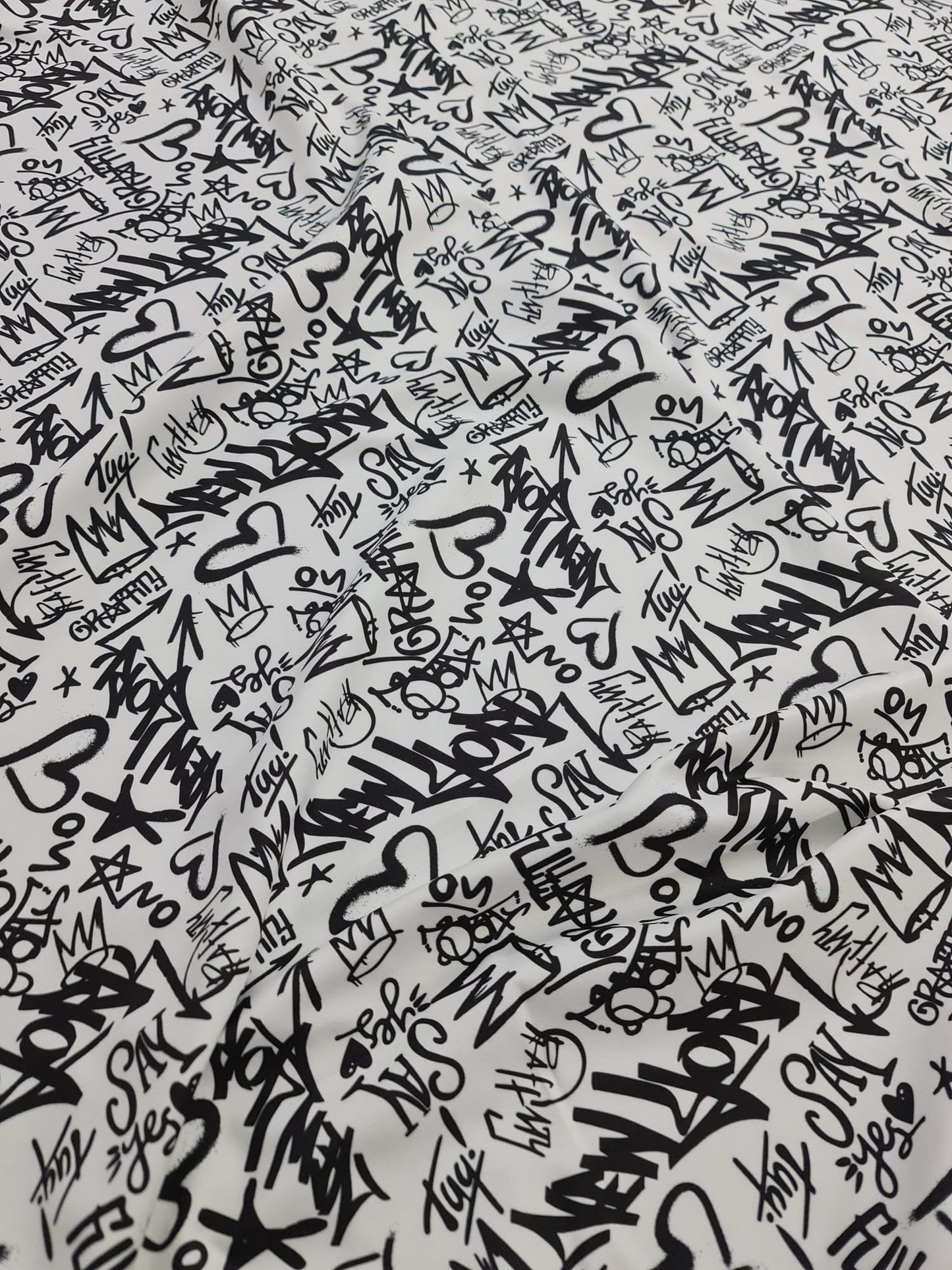 Graffiti Pattern Activewear Fabric