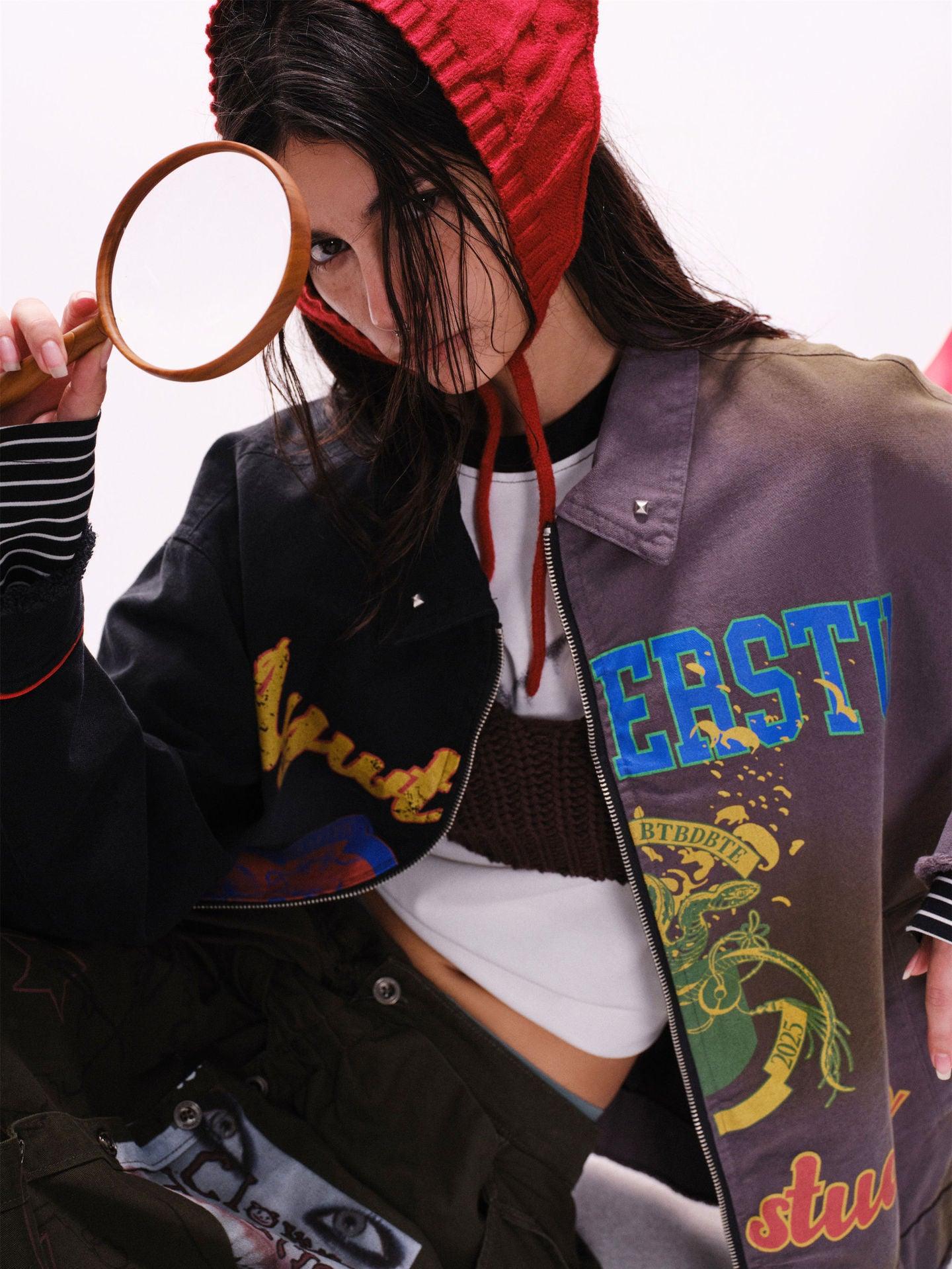 Graffiti Stitching Jacket