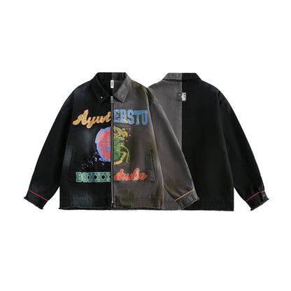 Graffiti Stitching Jacket