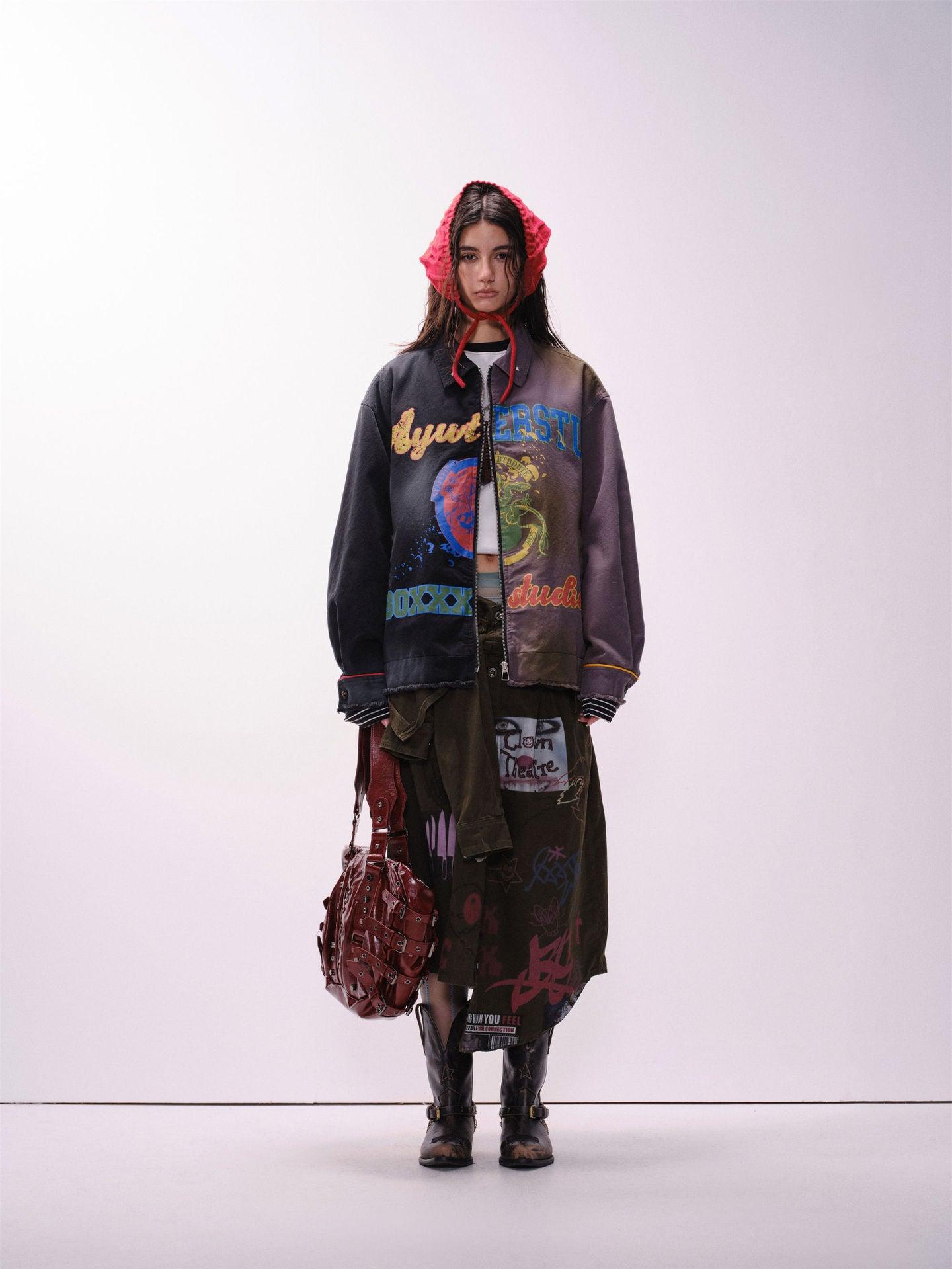 Graffiti Stitching Jacket