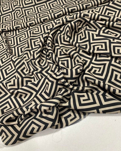 Greek Key Design Fabric
