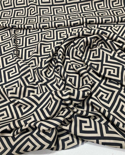 Greek Key Design Fabric