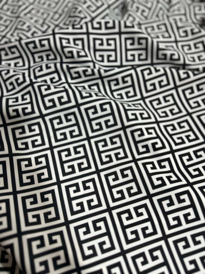 Greek Key Pattern Fabric – Multiple Fabric Options, Sold by Metre
