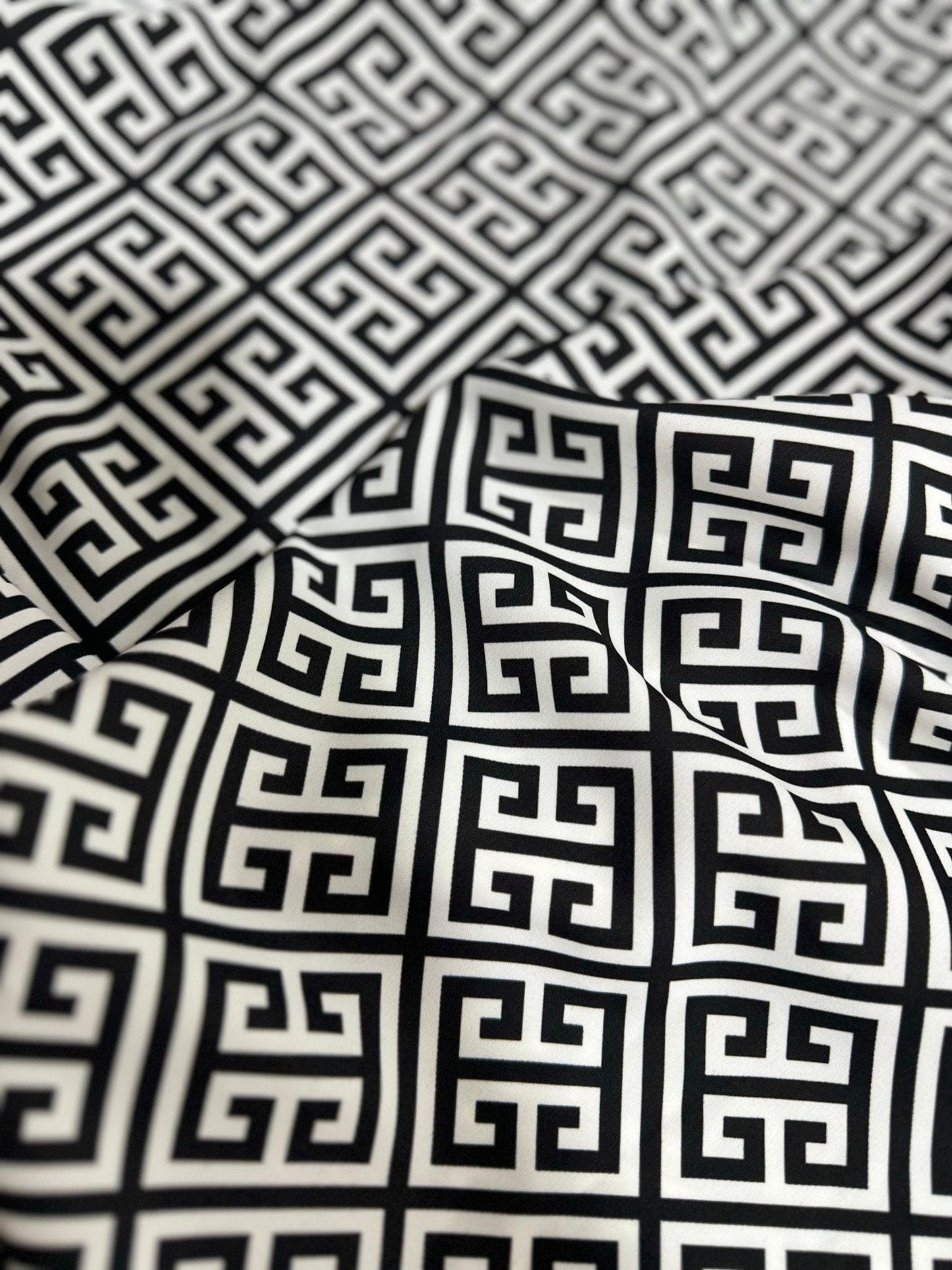 Greek Key Pattern Fabric