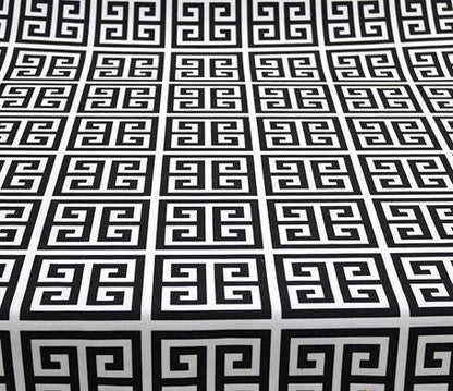 Greek Key Print Upholstery Fabric