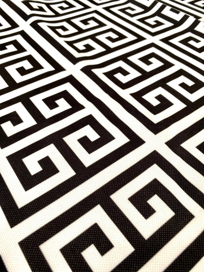 Greek Key Print Upholstery Fabric