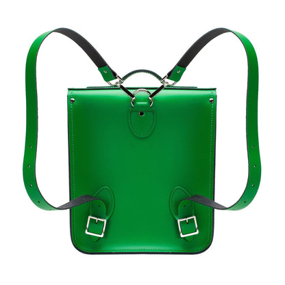 Handmade Leather City Backpack - Green