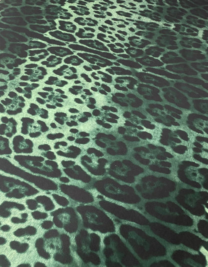 Green Leopard Fabric – Multiple Fabric Options, Sold by Metre