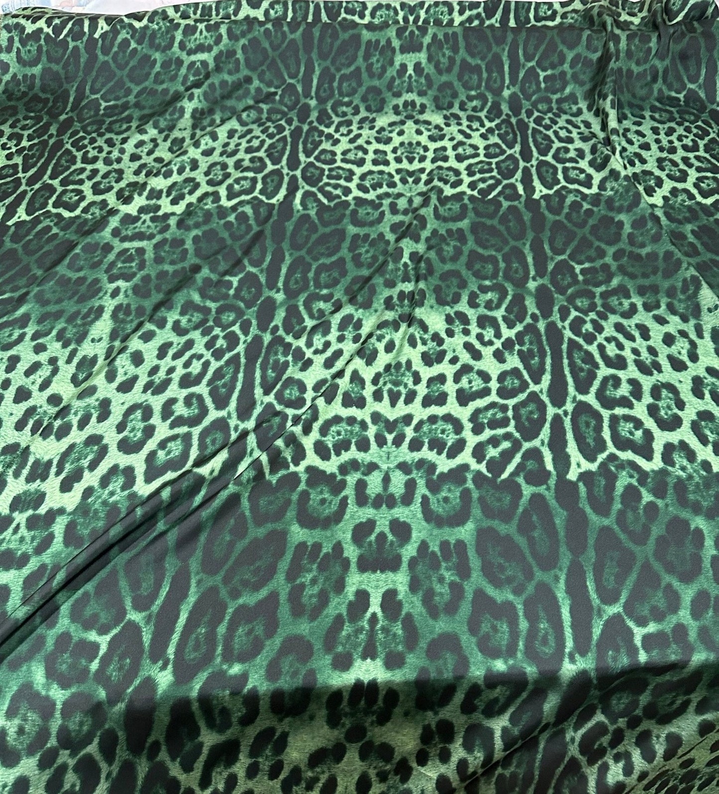 Green Leopard Fabric