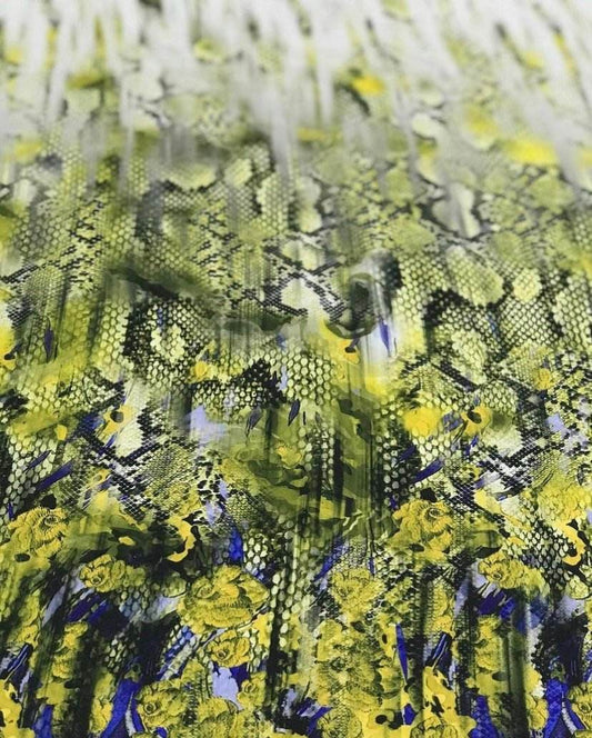 Green Snake Skin Fabric