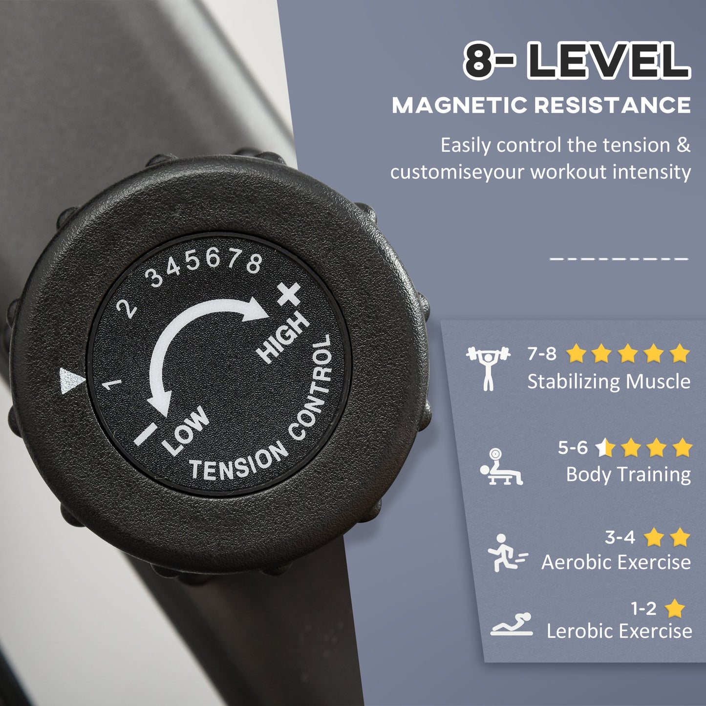 Exercise Training Stationary Cycling Bike w/ LCD Monitor & Pad Holder HOMCOM