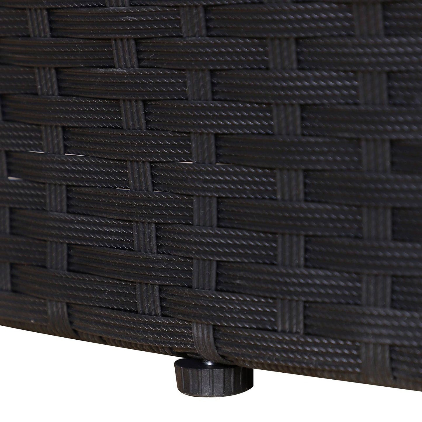 Five-Piece Rattan Garden Bed